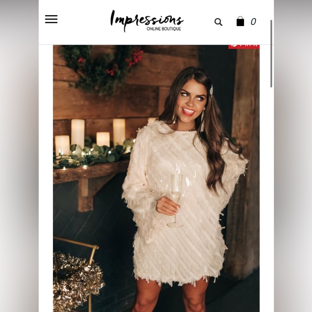 Impressions boutique sequin shift dress